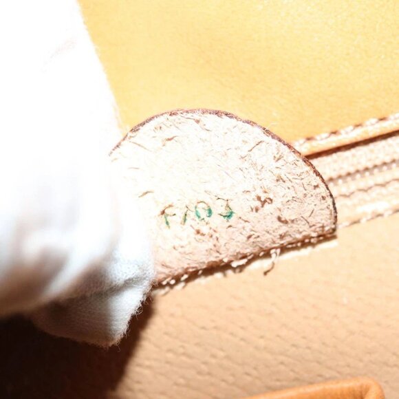 CELINE Macadam Canvas Hand Bag PVC 2way Brown Auth 69000V - Picture 10 of 16